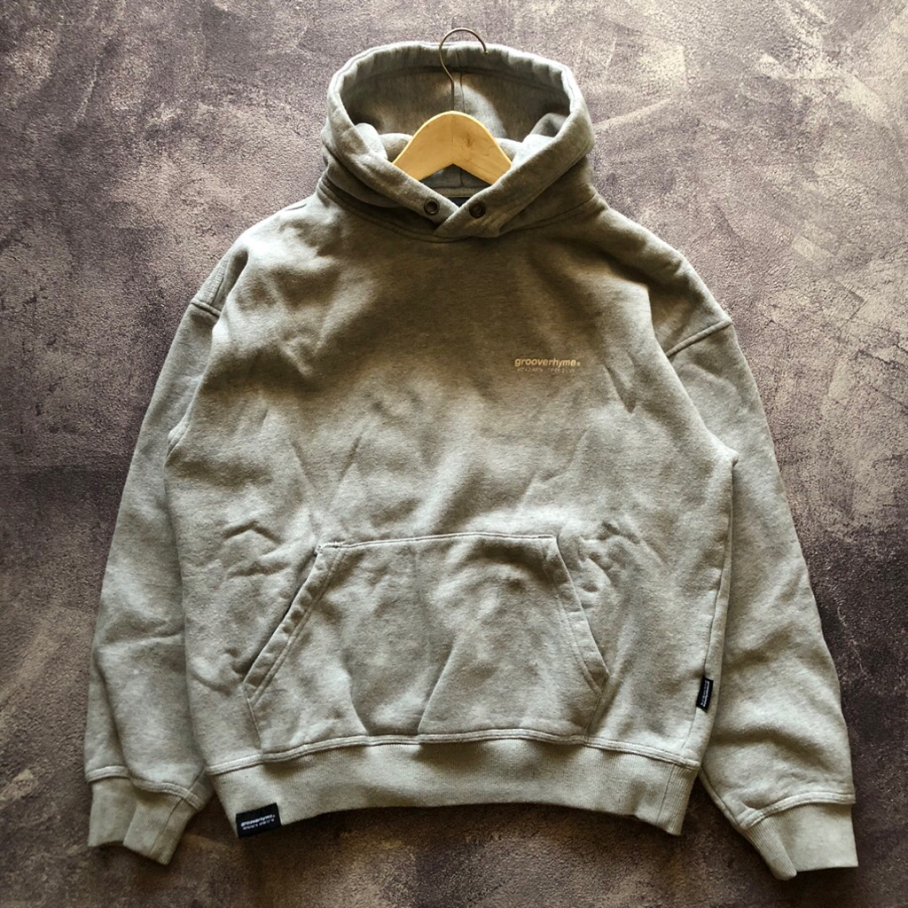 Hoodie Grooverhyme Second Size M,Back print second hoodie abu abu silver second hoodie graphic secon