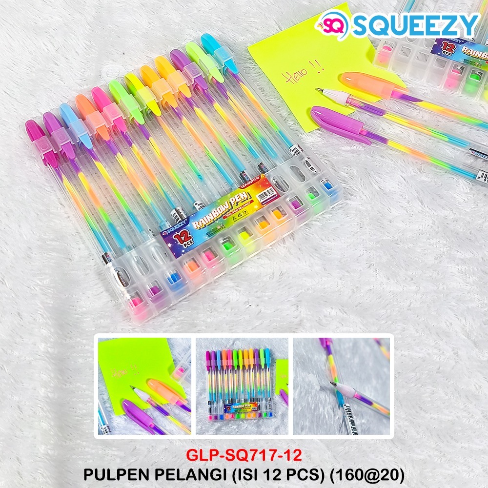 

PULPEN PELANGI WARNA WARNI GLP-SQ717-12