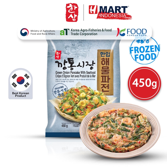 

Hansang Green Onion Pancake with Seafood - Korean Green Onion Pancake with Seafood - Haemul Pajeon 450g