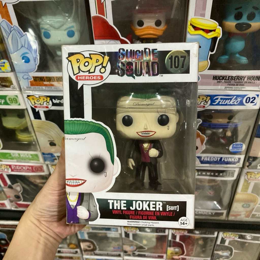 Original funko pop joker suit suicide squad