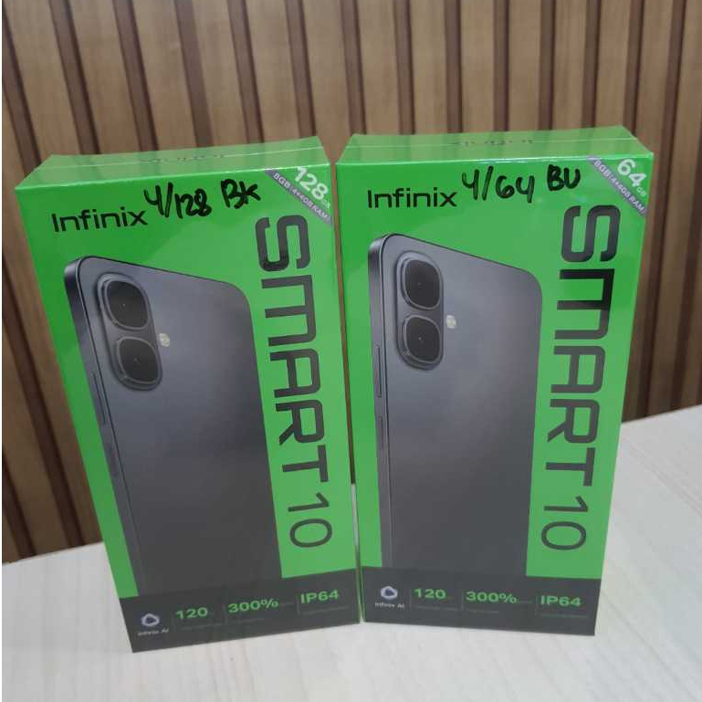 Infinix Smart 10 4G 4/64GB 4/128GB Baru Garansi resmi