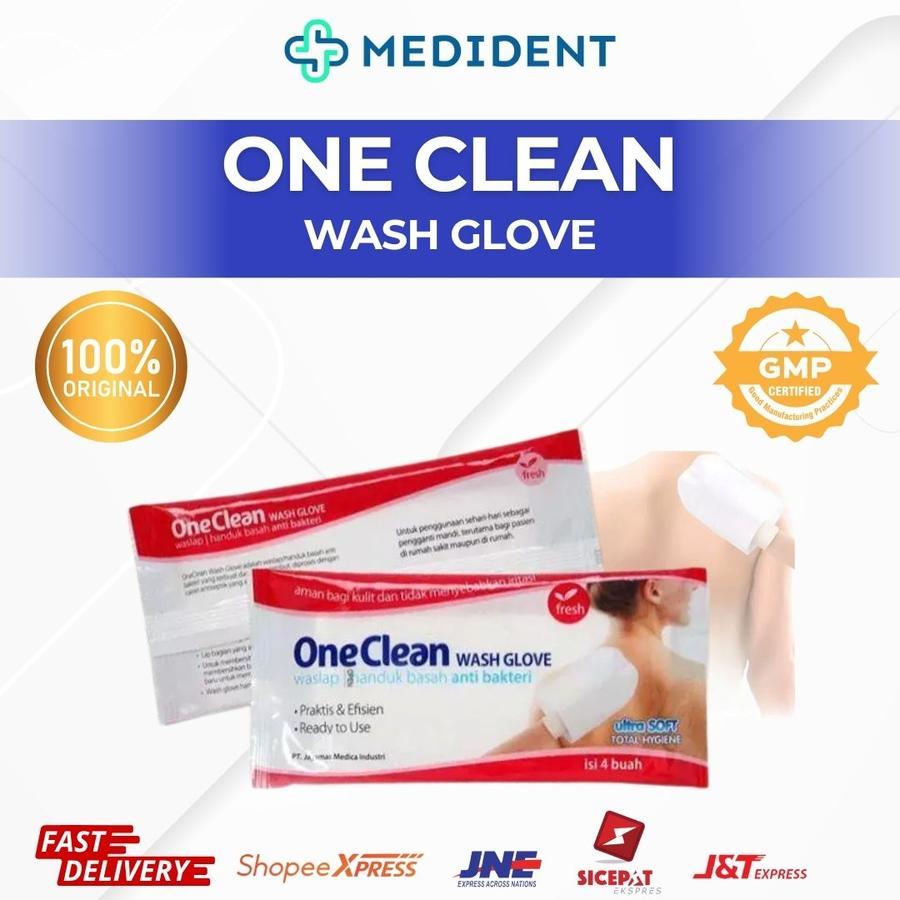 One clean washglove waslap / Waslap / Handuk Basah Anti Bakteri
