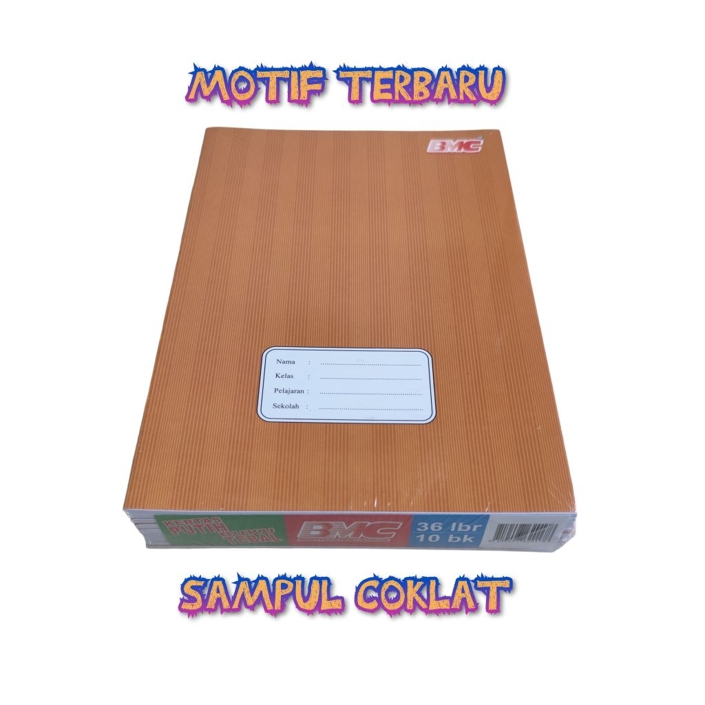

Buku tulis BMC Campus 36 Lembar 1 pak Motif Kraft / coklat motif terbaru