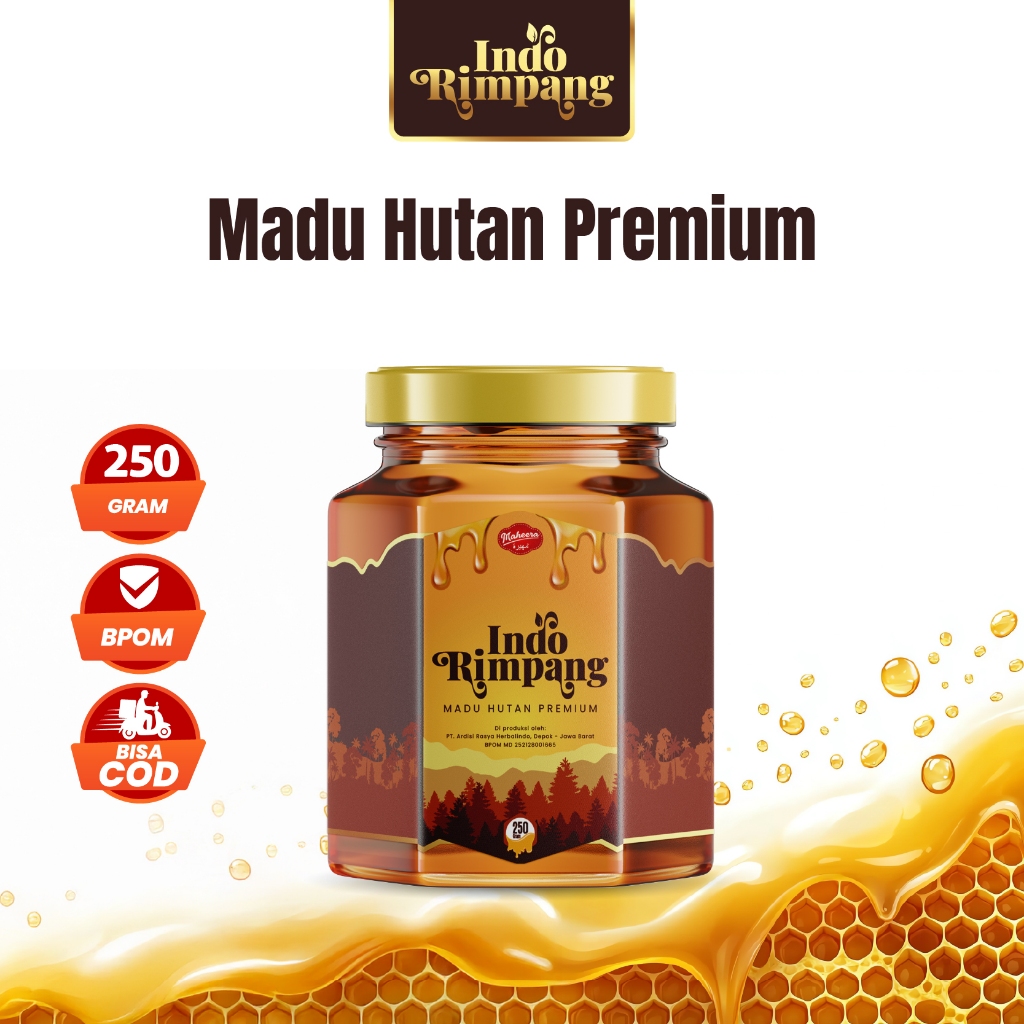 

Indo Rimpang Madu Hutan Premium Alami BPOM