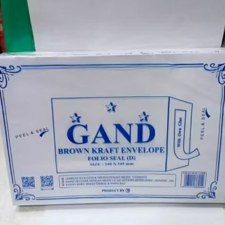 

Amplop putih folio seal 100 gr 1 pack