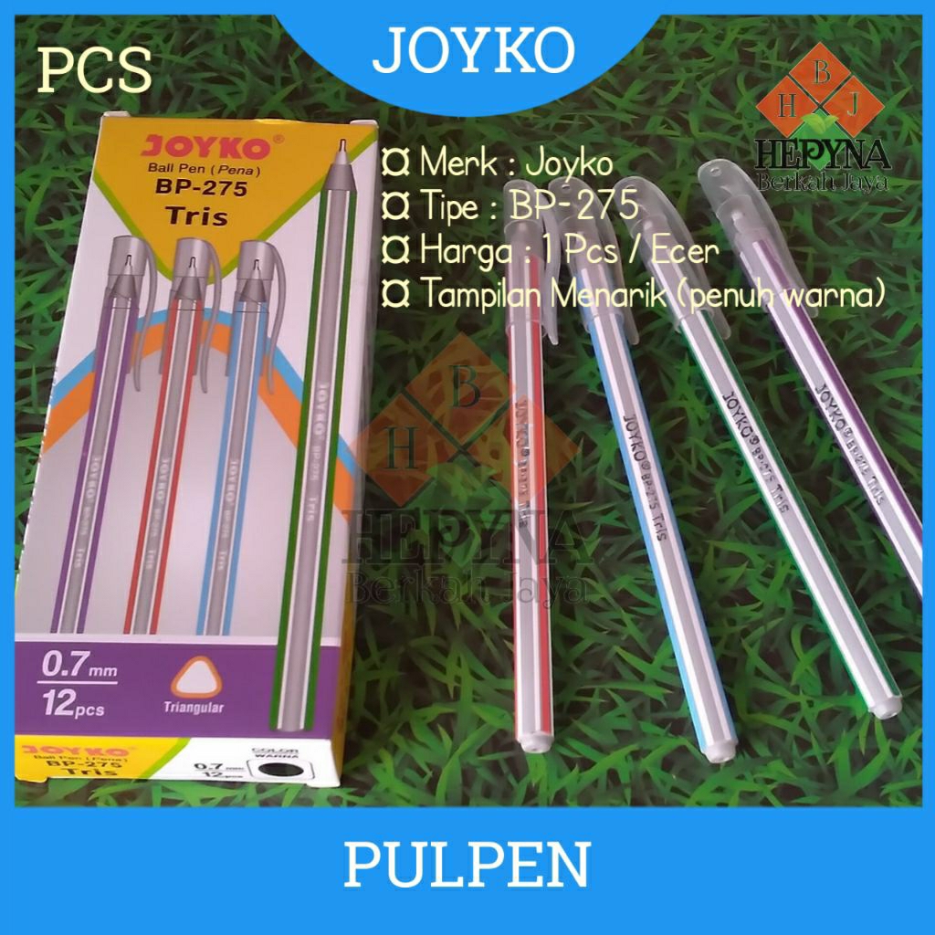 

Pulpen Joyko BP-275 Tris / 1 PCS (Satuan)