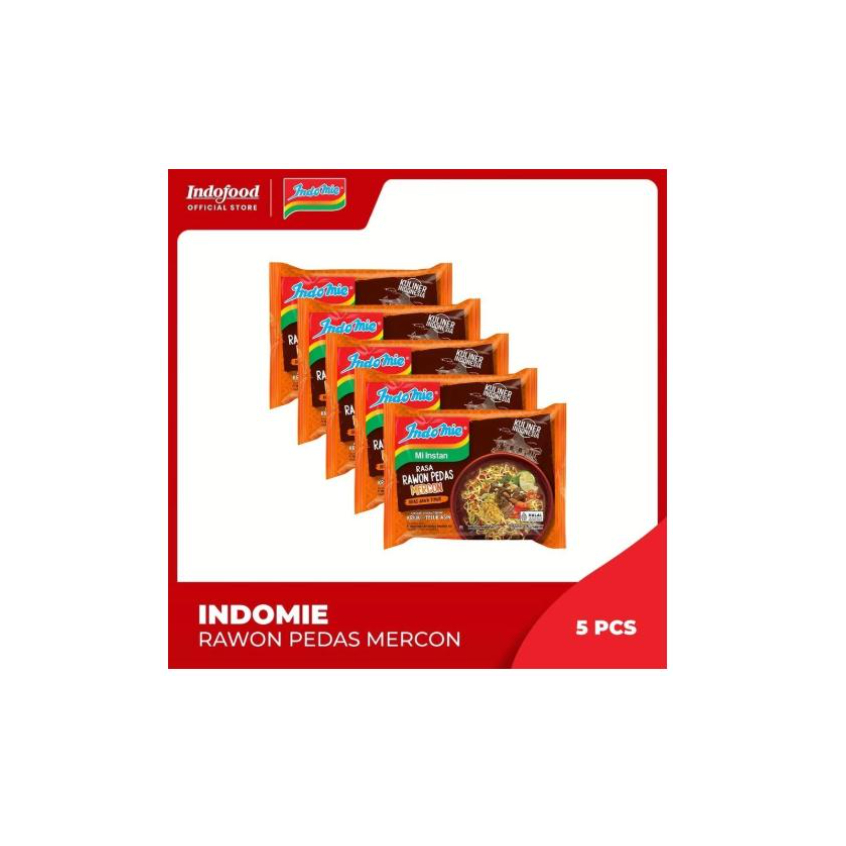 

Indomie Kuah Rawon Pedas Mercon 5 pcs