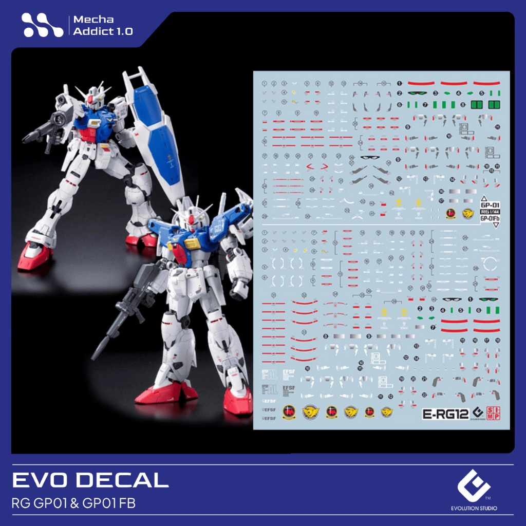 Water Slide Decal RG Gundam GP01 / GP01FB by EVO SIMP
