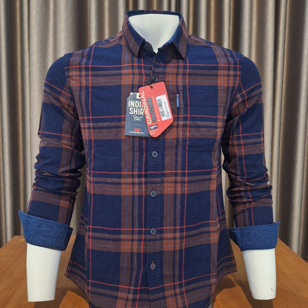 Kemeja Pria Cardinal Jeans Slimfit