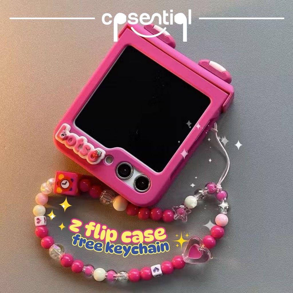 [Free Keychain] Case Samsung Z Flip Cute Model Lotso Lucu For Samsung Z Flip 6 5 4 3 Z Flip 6 Z Flip