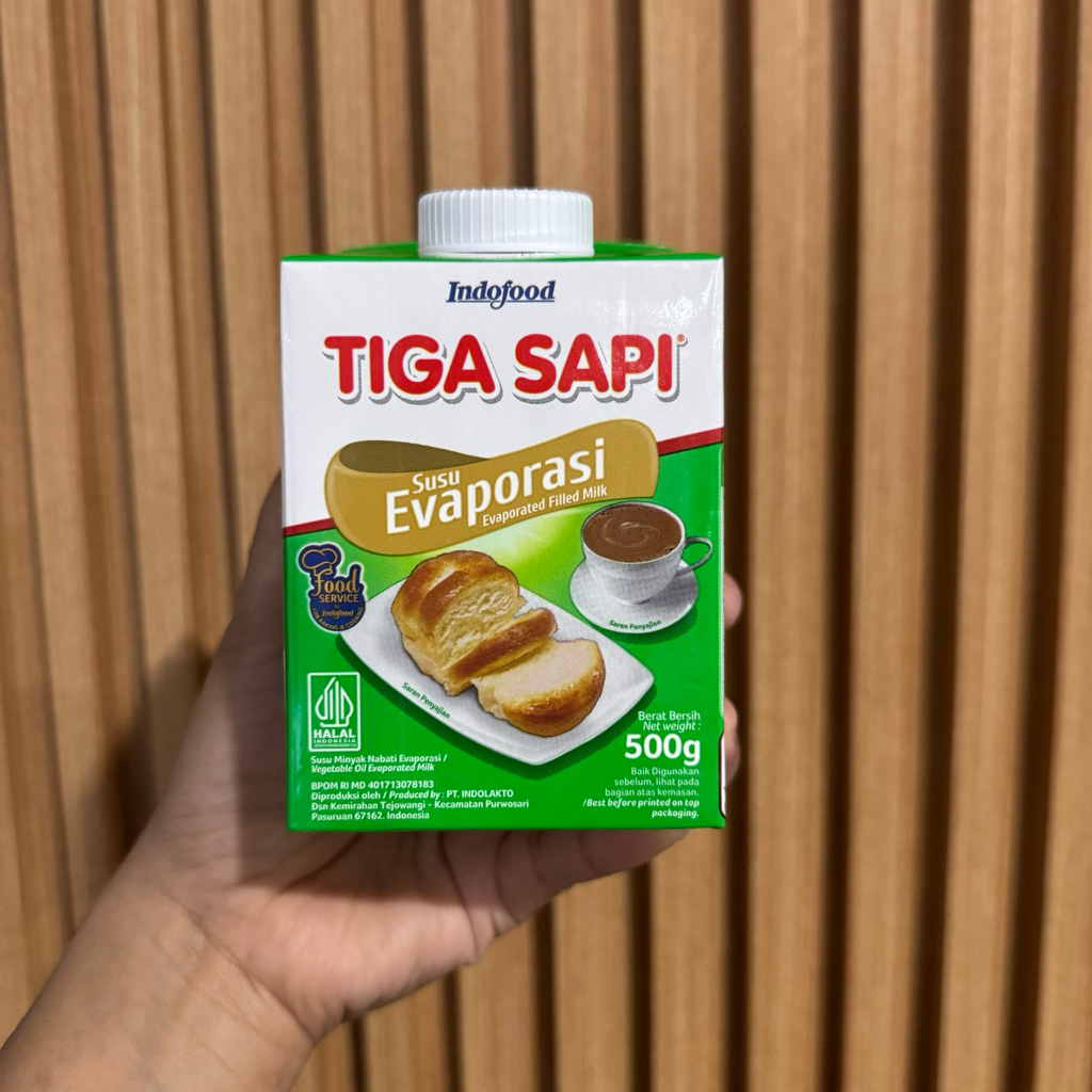 

Indofood Tiga Sapi Susu Evaporasi 500gr