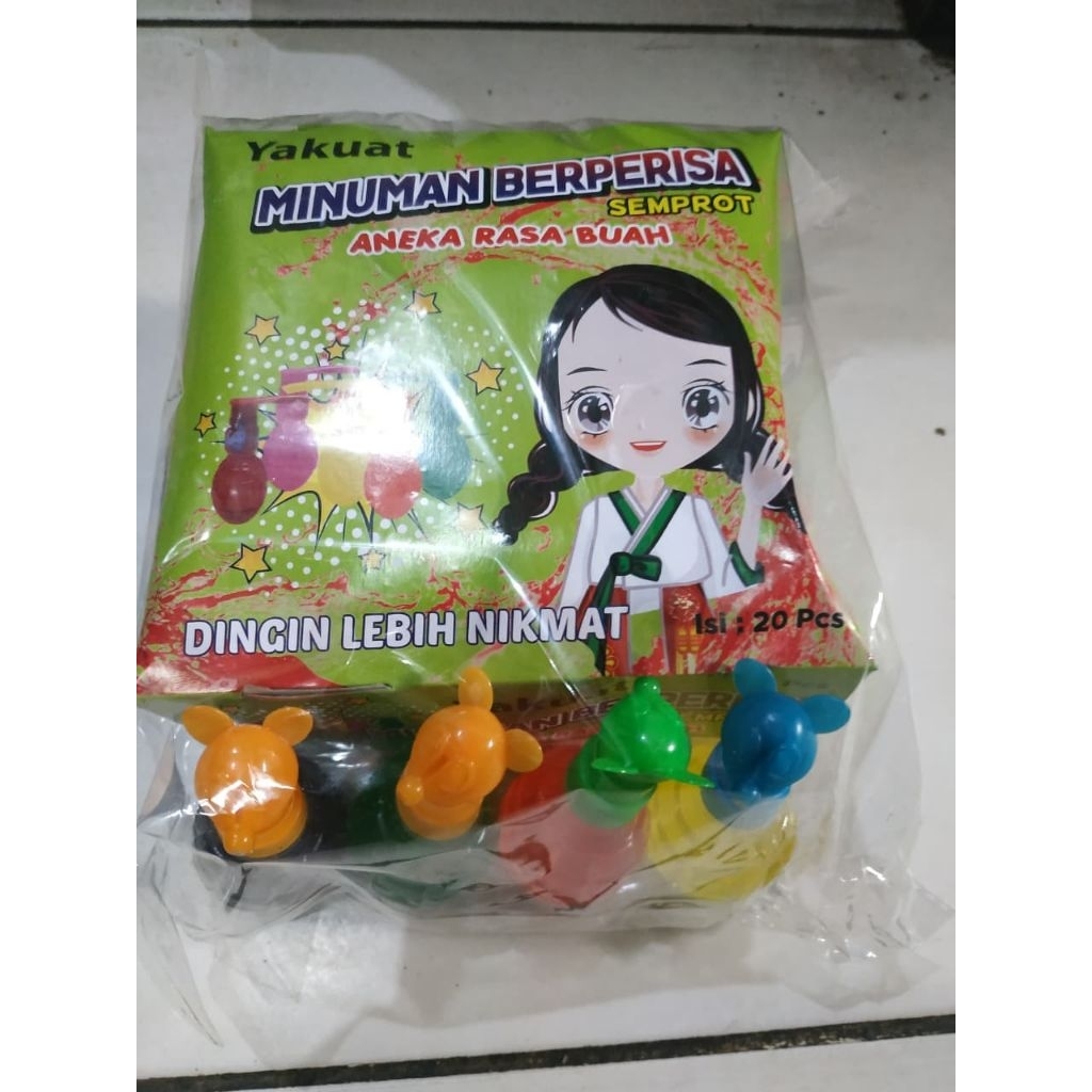 

Permen Cemilan Snack Sirup Semprot Granat Bom Aneka Rasa Buah Mainan Anak Murah (isi 20 pcs)