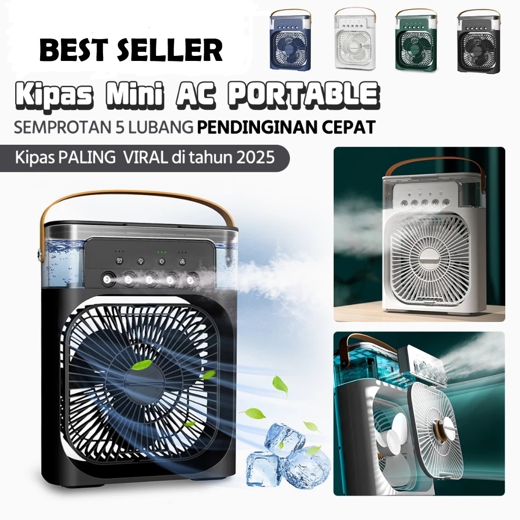 Kipas AC Mini Portable + AC Mini Cooler Fan Pendingin Ruangan Dan Mobil