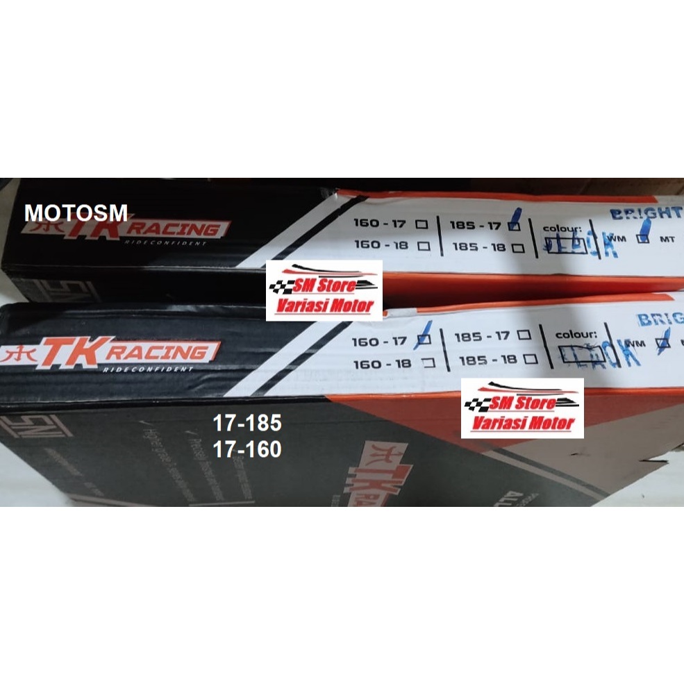 VELG TK RACING TKRACING RING 17 JARI RUJI 17 160 185 17-160 17-185 bright ORIGINAL HITAM