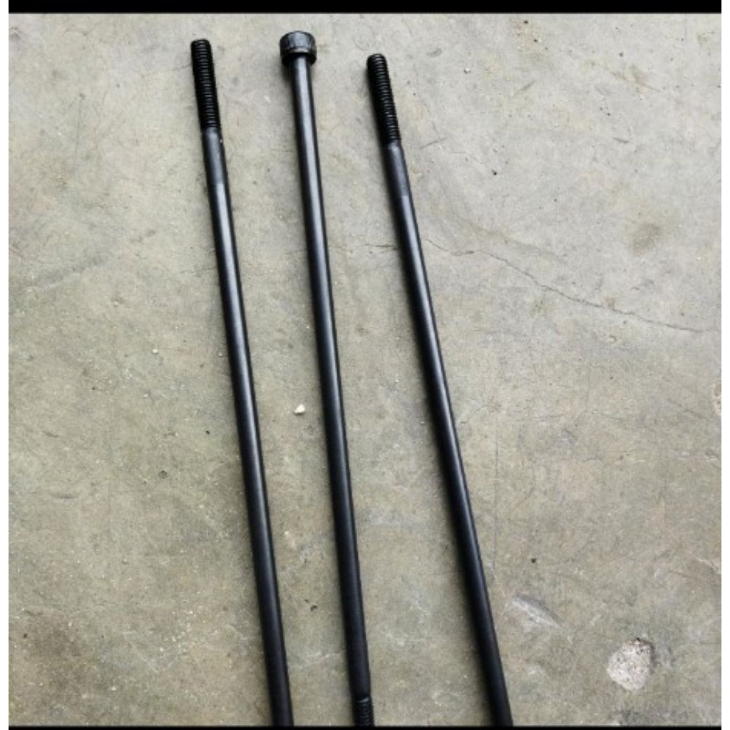 Baut L + mur baja m8x200 ht, kunci L6