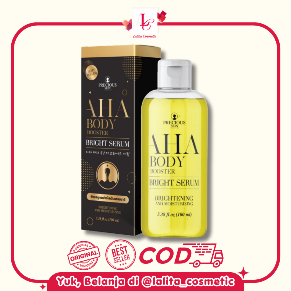 Precious Skin AHA Brightening & Whitening Booster Body Serum Jumbo Size 100 ML