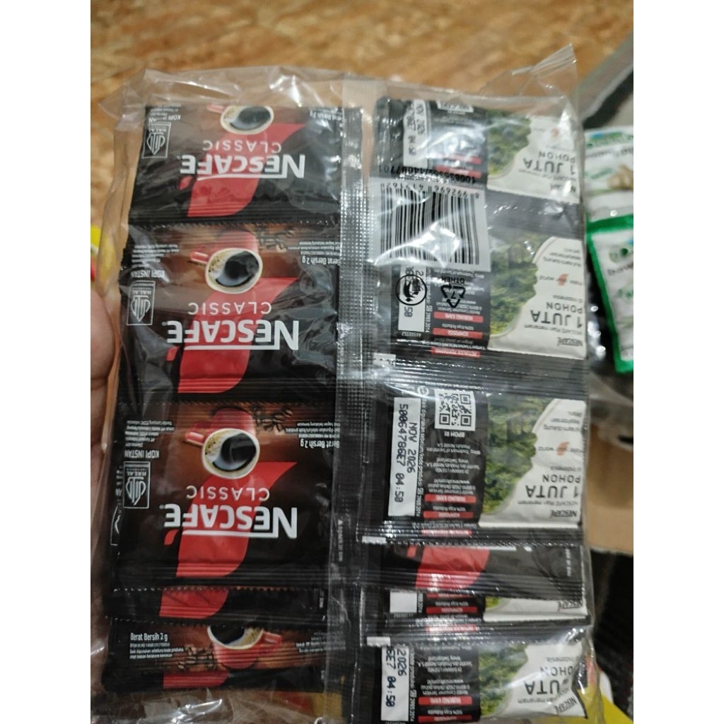 

kopi nescafe classic tanpa ampas renteng 2g x 10pc