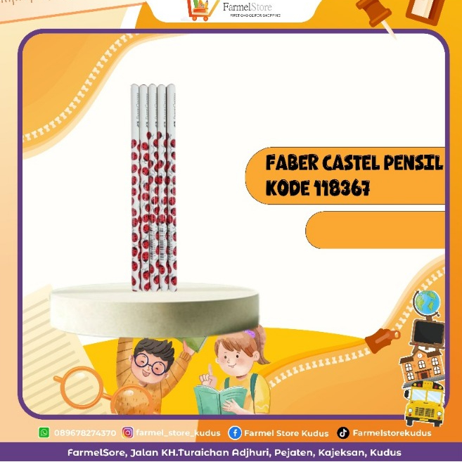 

Faber Castel Pensil 2B Kode 118367 (Isi 3,6pcs)