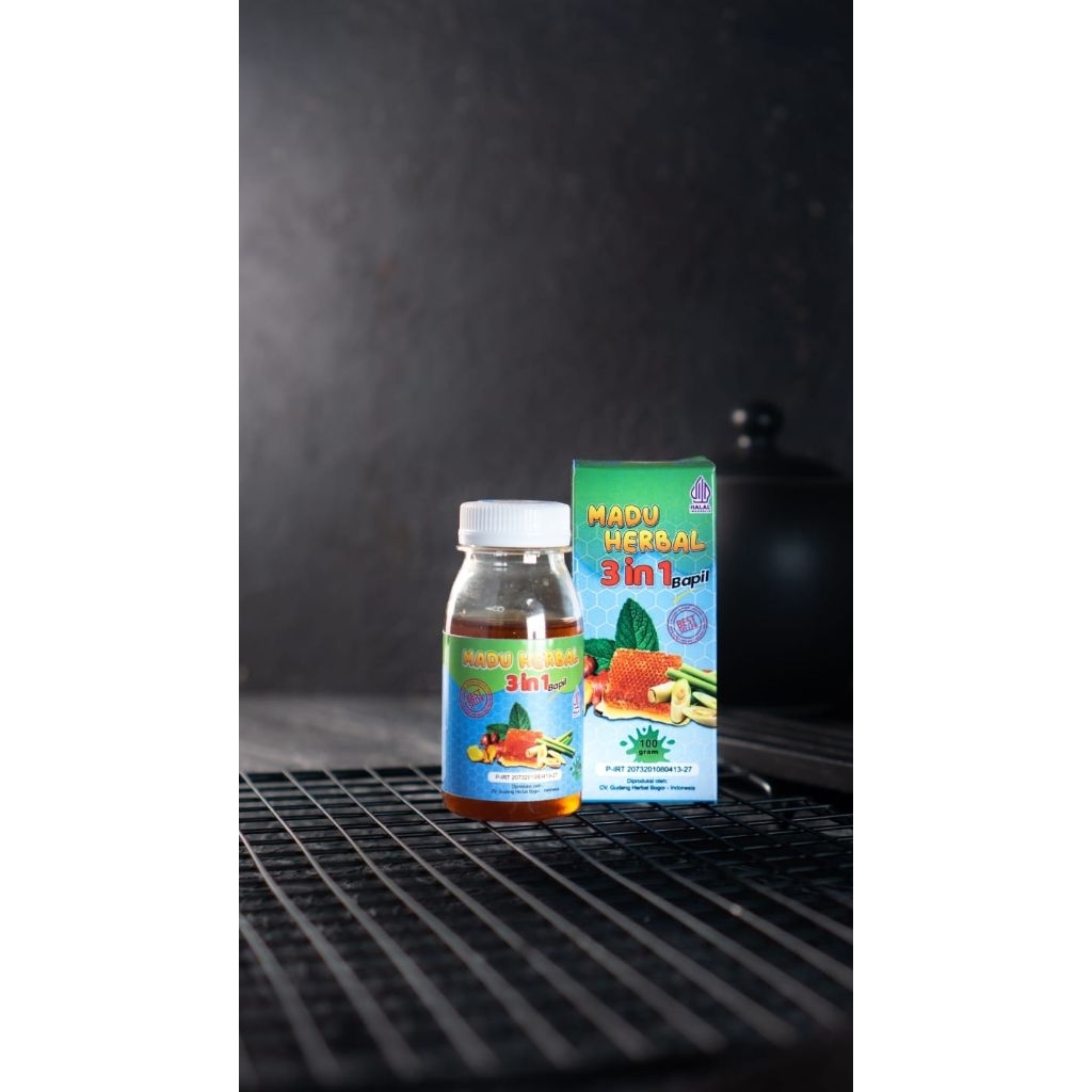 

Madu Bapil herbal 3in1 100gr | Madu batuk Flu Pilek Demam dan Radang Tenggorokan Anak & Dewasa