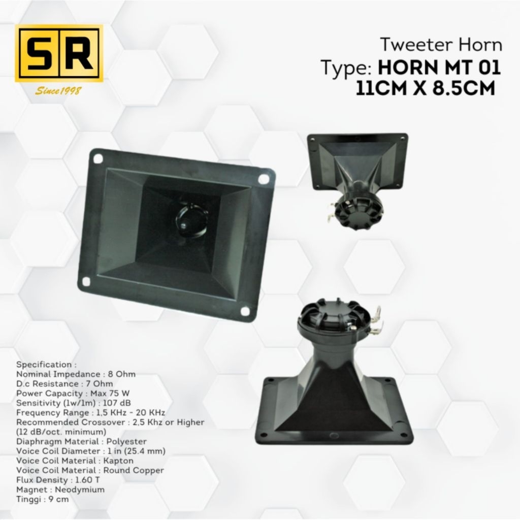 Twiter Horen 1Set / Twiter MT 01 / Horn 11CM×8.5CM / Horn Twiter