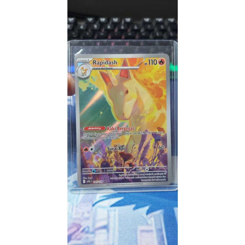 Kartu Pokemon Rapidash AR 145/139 sv9s