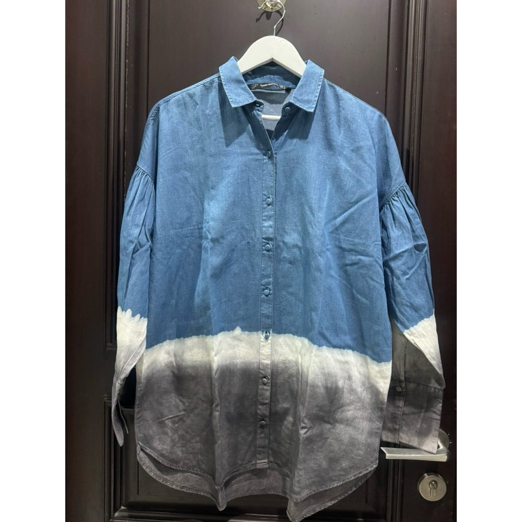 Zara tie dye jeans shirt