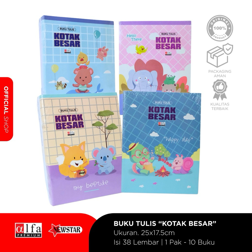 

Buku Tulis Kotak Besar ALFA - 38 lembar