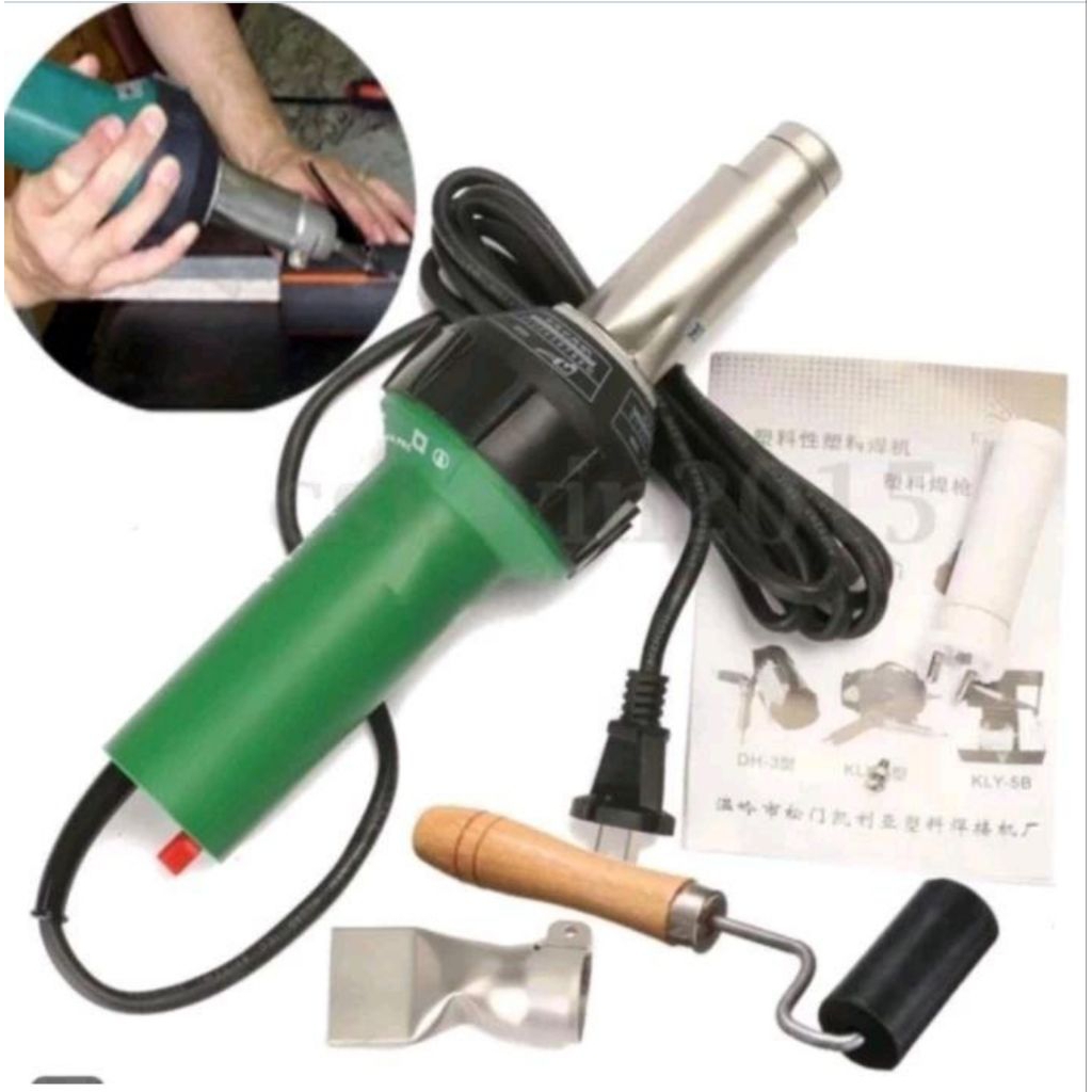 Hot Air Torch Plastic Welding Gun Welder 220V 1600W