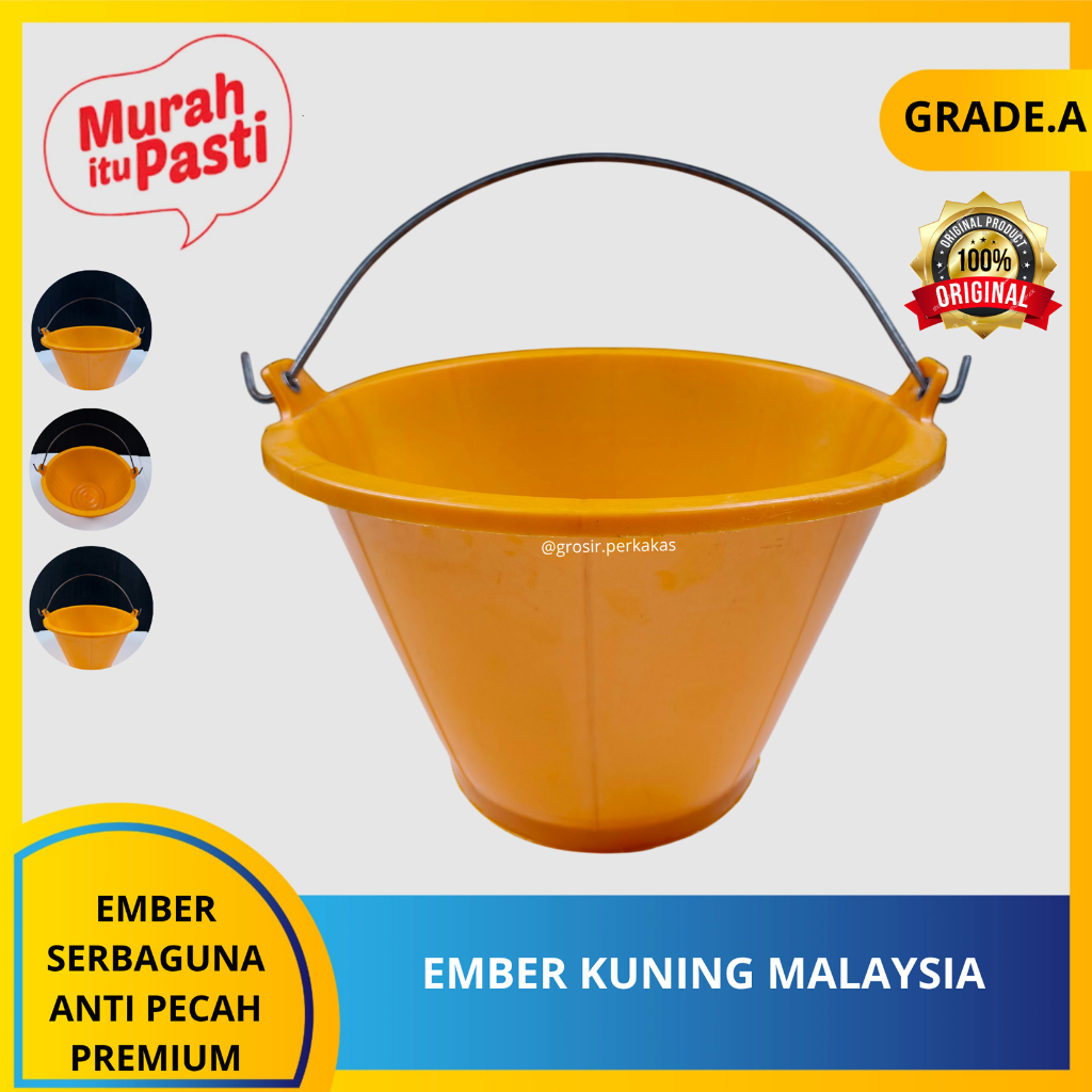EMBER KUNING MALAYSIA-cor kuning kecil 14" malaisia power premium, tebal dan anti pecah. [A][#EMBER]