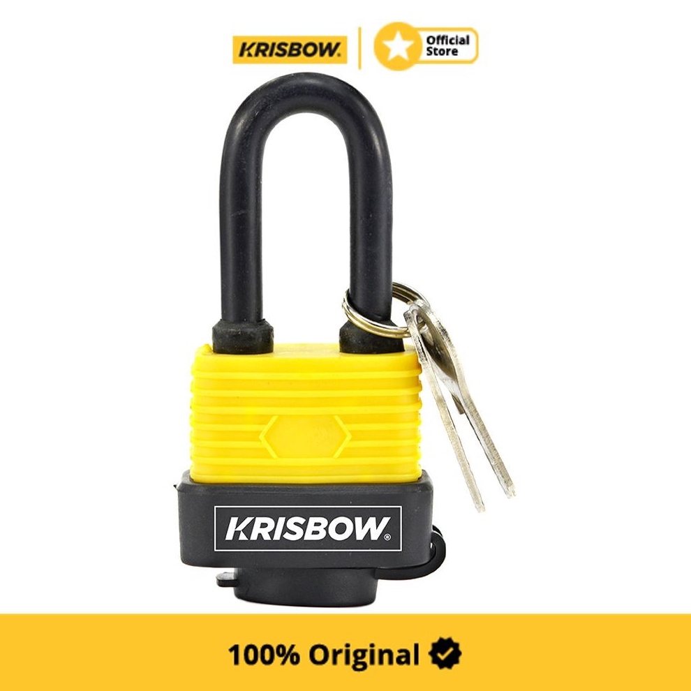 KODE B14C Krisbow Padlock Gembok Tahan Air Long Shackle Trwp4L