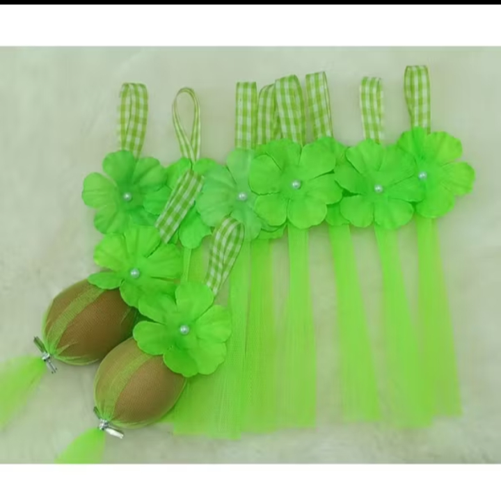 tempat telur akikah pita kotak bunga perpack isi 50pcs