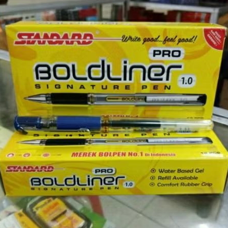 

pulpen standart boldliner pro 1.0 signature pen boldliner pro 12pen