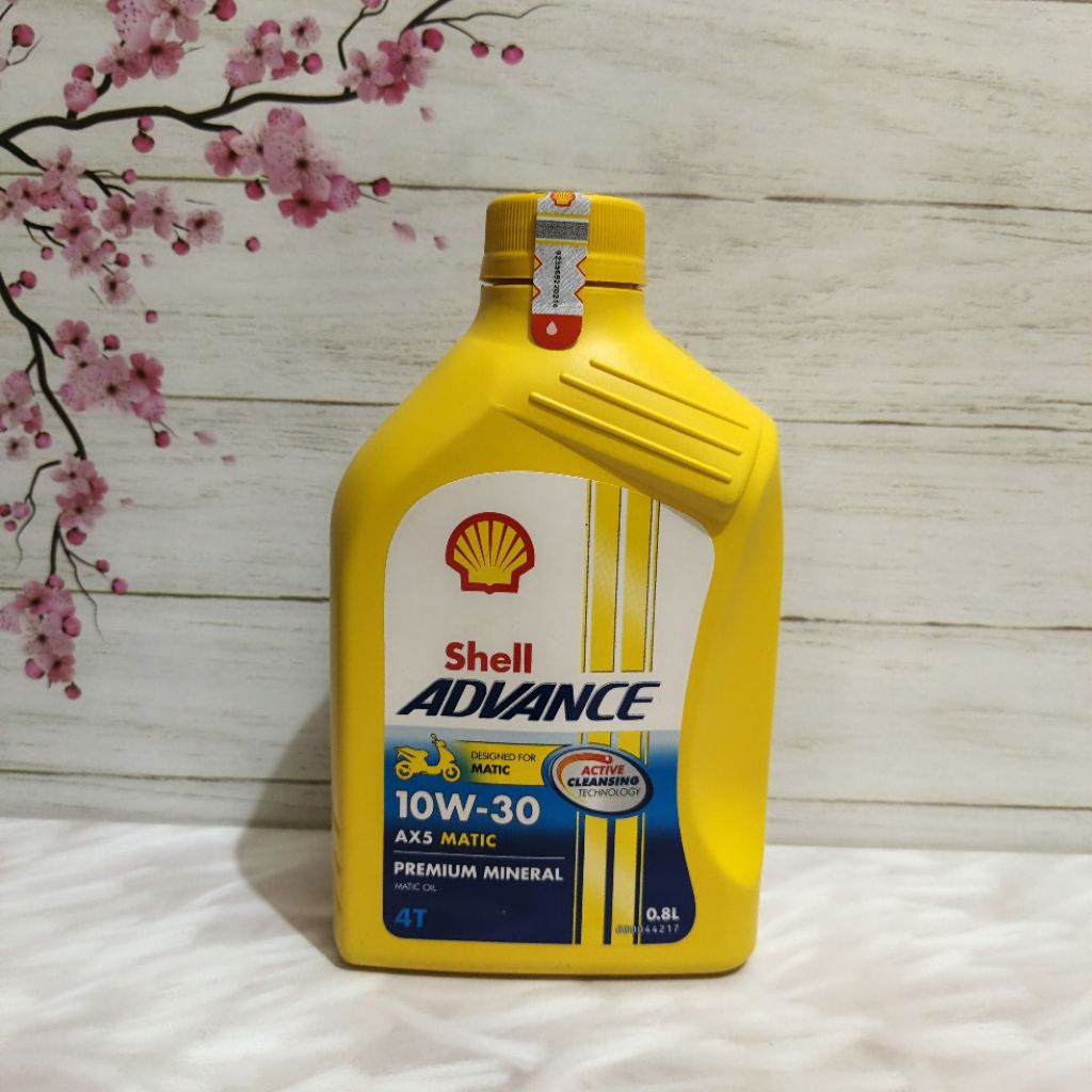 OLI MESIN SHELL ADVANCE AX5 MATIC 0,8 L OLI PELUMAS MESIN BEAT VARIO SCOOPY MIO J MIO M3 FINO X-RIDE