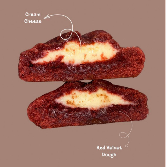 

Soft Cookies Red Velvet Cream Cheese - Mile Cookie