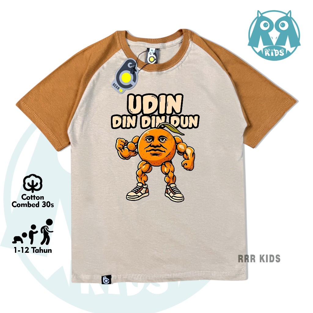 RJ8 Baju Kaos Distro Anak Anomali Udin Din dun Laki Laki Perempuan Combed 30s 1-12thn