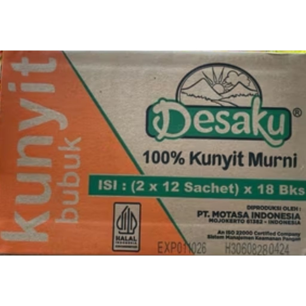 

DESAKU KUNYIT BUBUK RENCENG DUS (18X24X10g)