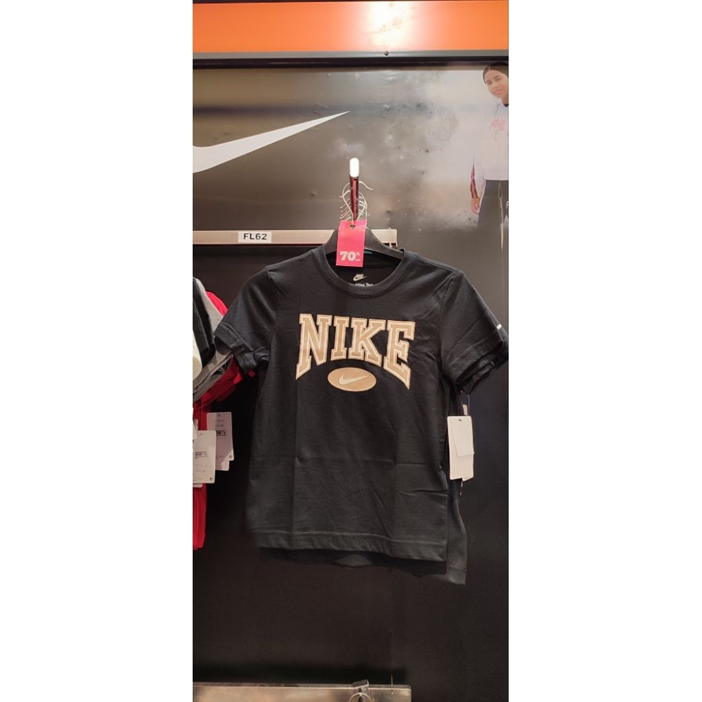 SALE Kaos Anak Laki-laki Nike Kids Black Original Sports Station Diskon 70%