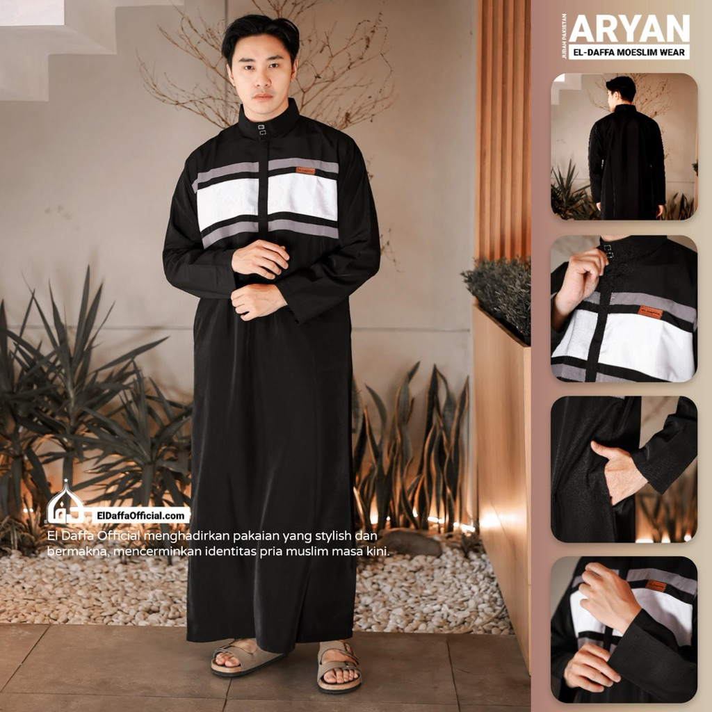 Fashion Muslim Gamis Pria - Gamis Pria Modern  - Jubah Pria - Jubah Muslim - Gamis Laki Laki