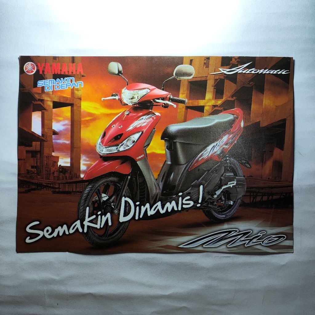 Brosur Flyer Leaflet Poster Jadul Lawas Yamaha Mio Smile Tahun 2009