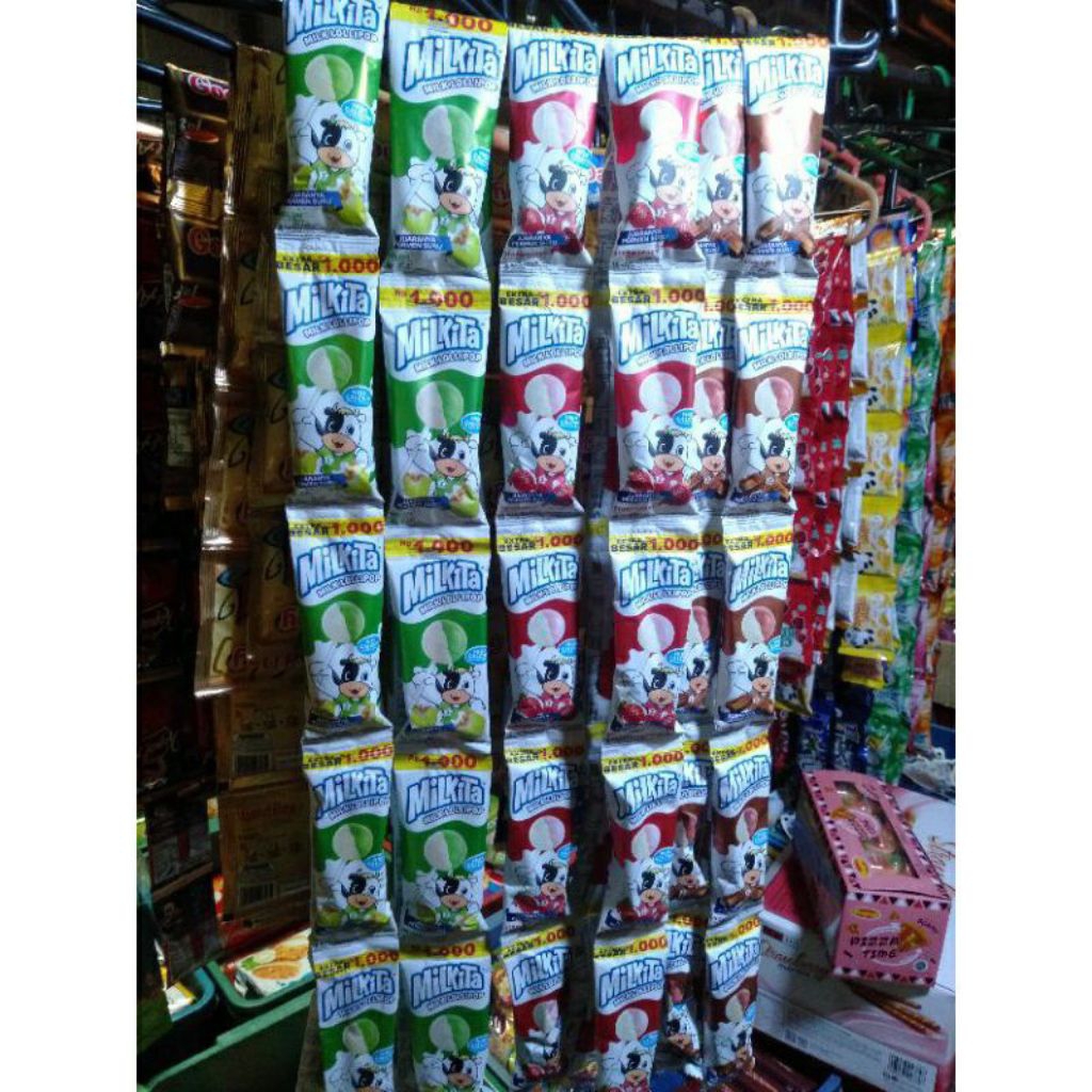 

Milkita Permen Susu 1 Renteng/10 Pcs Coklat/Melon/Stroberi