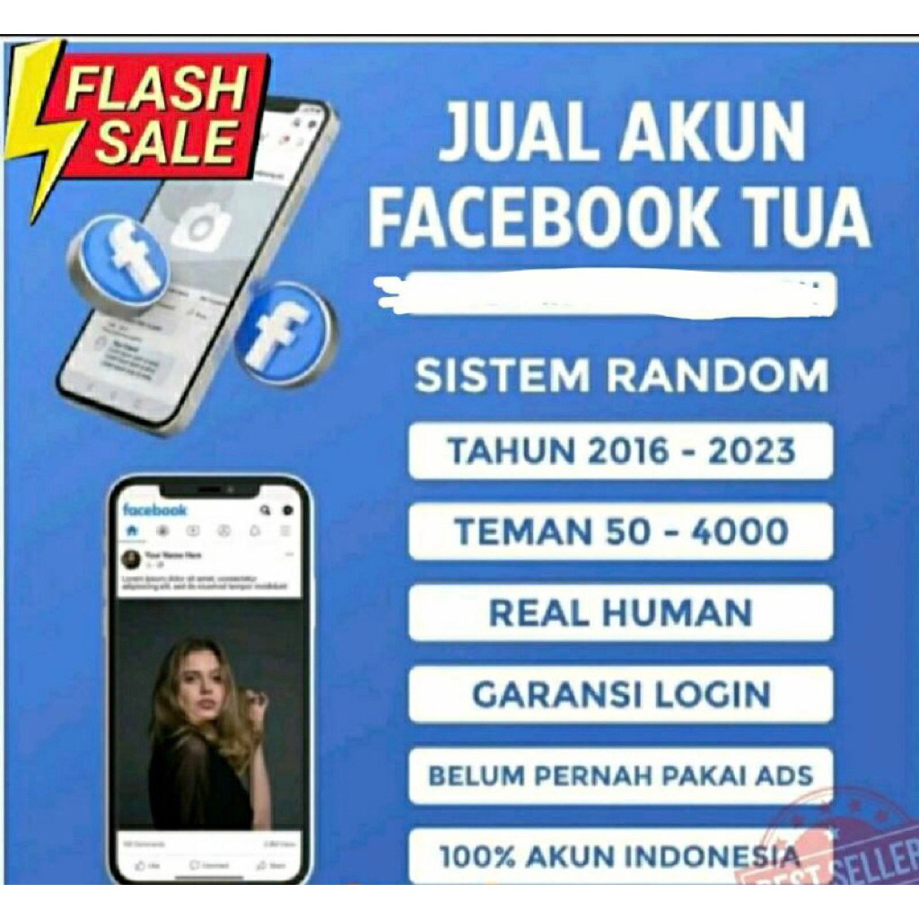JUAL AKUN FACEBOOK OLD SPECIAL SPAM