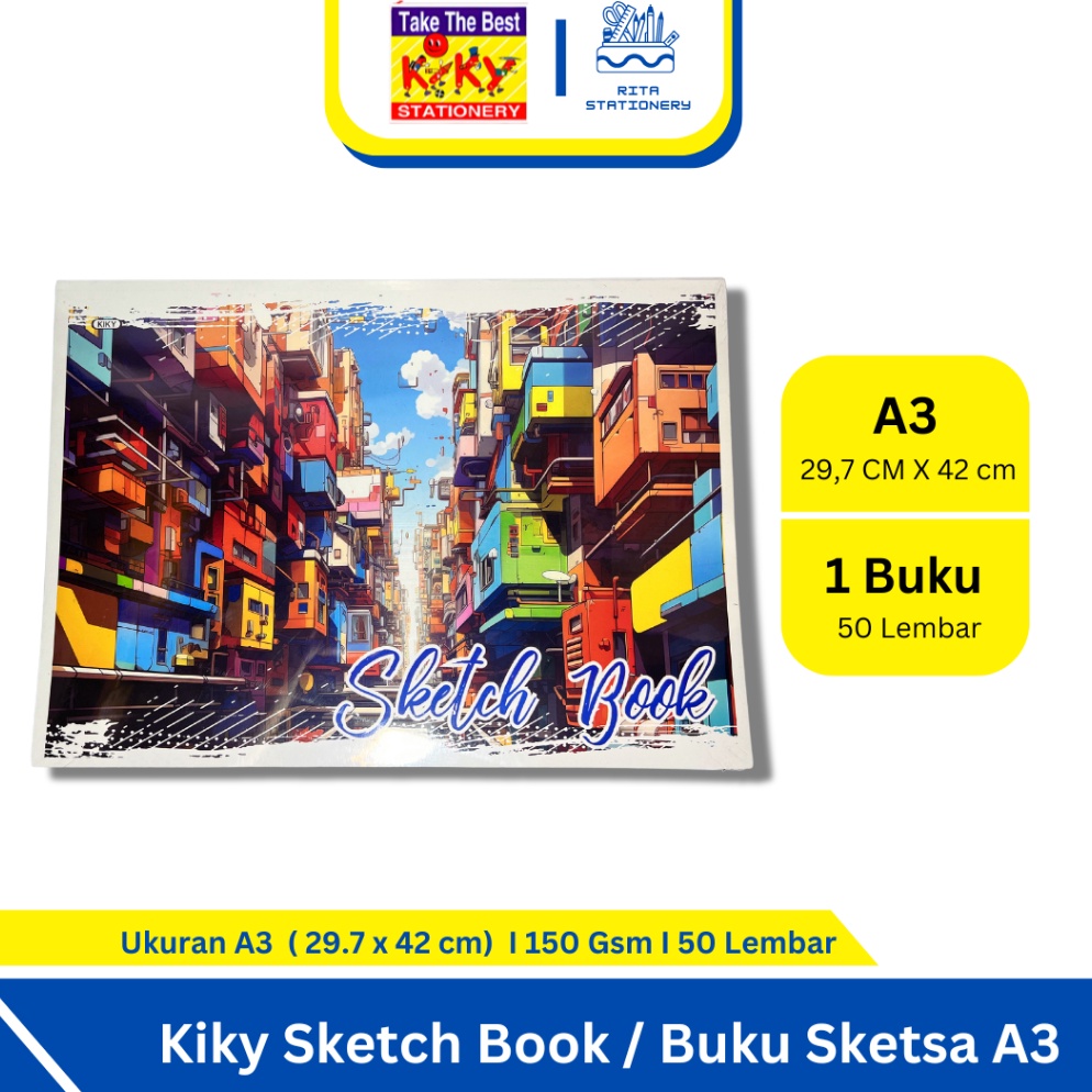 

KODE R65G Kiky Sketch Book Buku Sketsa ukuran A3 297 x 42 cm Satuan