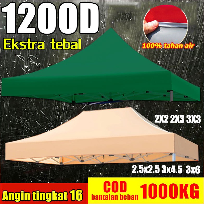 KODE O99V Tingkat Tahan Angin 16Tenda Bazar 21D Outdoor Tenda Tenda Bazar Outdoor 2x2 Tenda Lipat Te