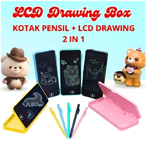 

Kotak Pensil LCD Drawing – 2-in-1 Kreatif & Praktis