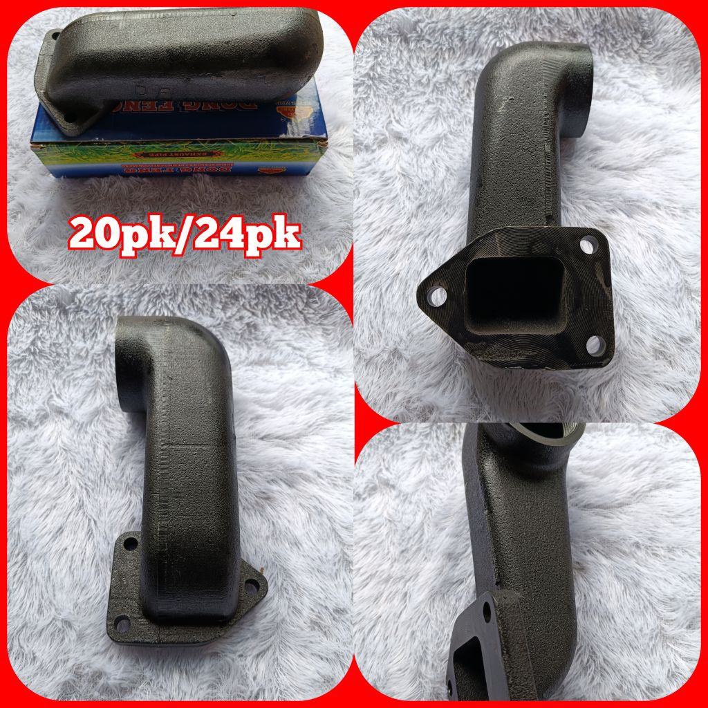 kaki knalpot/leher knalpot mesin diesel Dongfeng 24pk 20pk ASLI DONGFENG