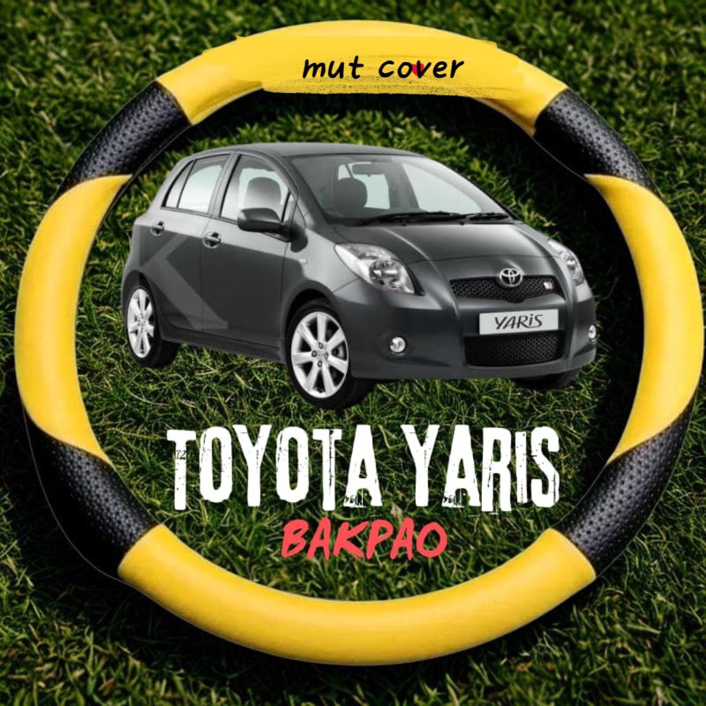 Cover stir mobil Toyota Yaris BAKPAO sarung stir variasi sabit pelindung stir semua type mobil Bungk