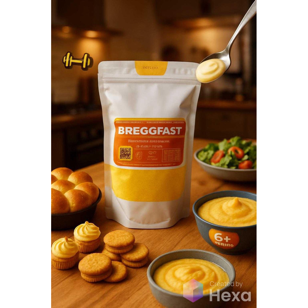 

Egg Yolk Powder Tepung Kuning Telur BREGGFAST 1 Kilogram || 1000 gram Halal