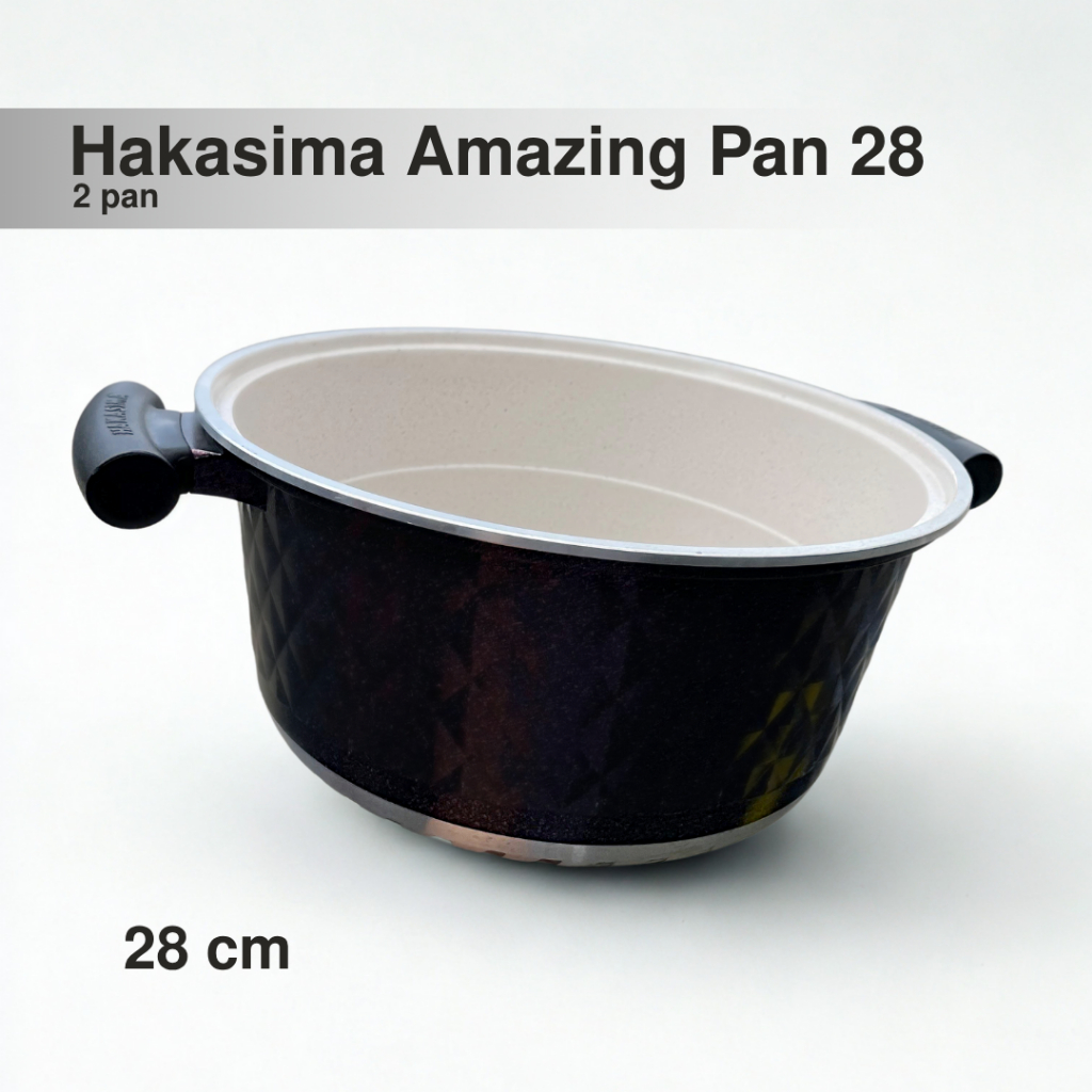 Murah Maksimal Amazing Pan Hakasima 28cm - Barang Reject Original - Harga Miring 3x Lebih Murah - Wa