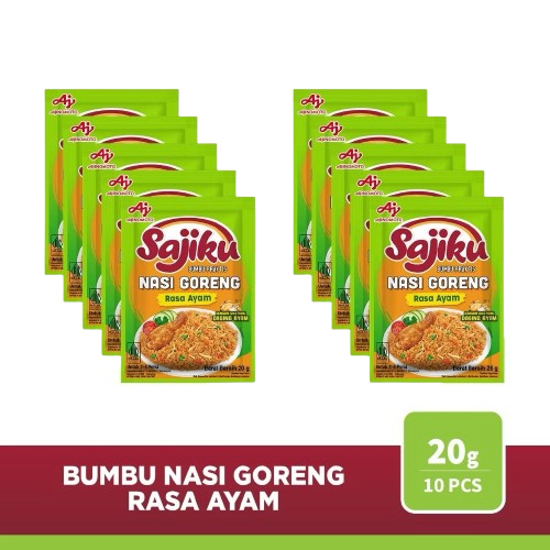 

Sajiku® Bumbu Praktis Nasi Goreng Ayam 20g (10pcs)
