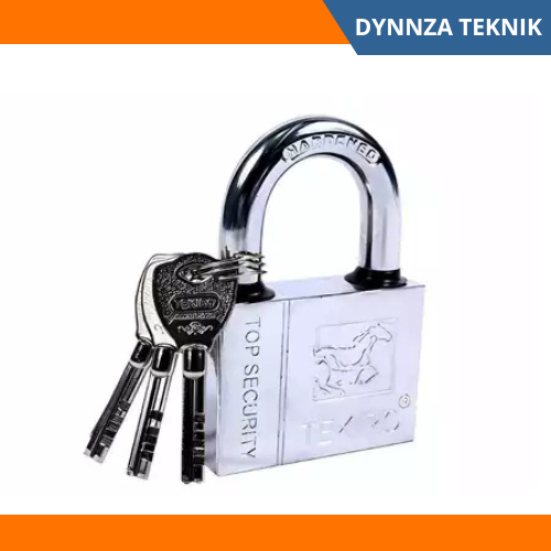 Gembok Putih Pendek 50mm TEKIRO/Gembok Leher Pendek 50mm TEKIRO